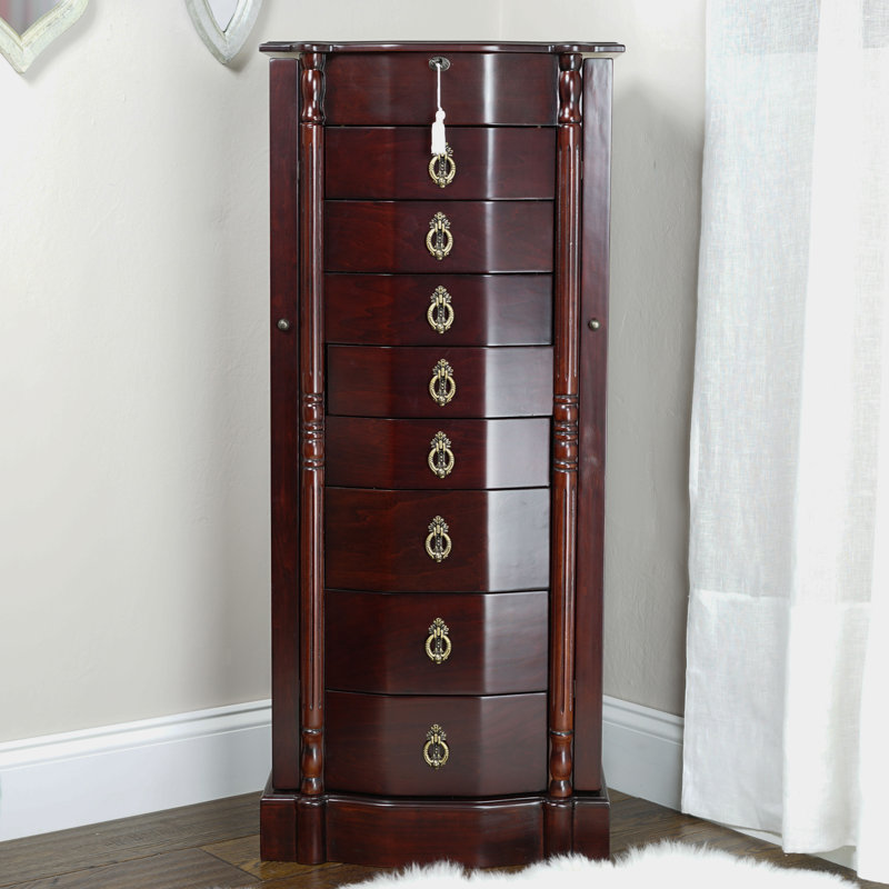 Astoria Grand Kennell Jewelry Armoire & Reviews Wayfair